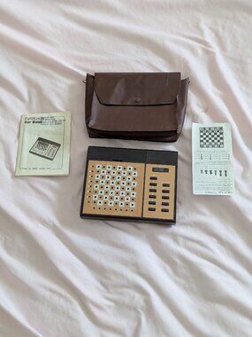 PORTACHESS Gold Vintage Chess Game Made in Hong Kong